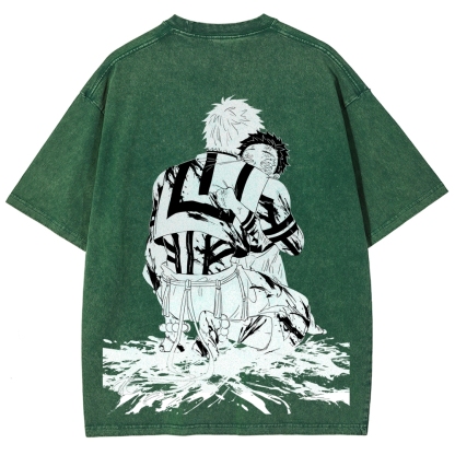 Demon Slayer | Unisex Fit Washed T-Shirt 2603004036