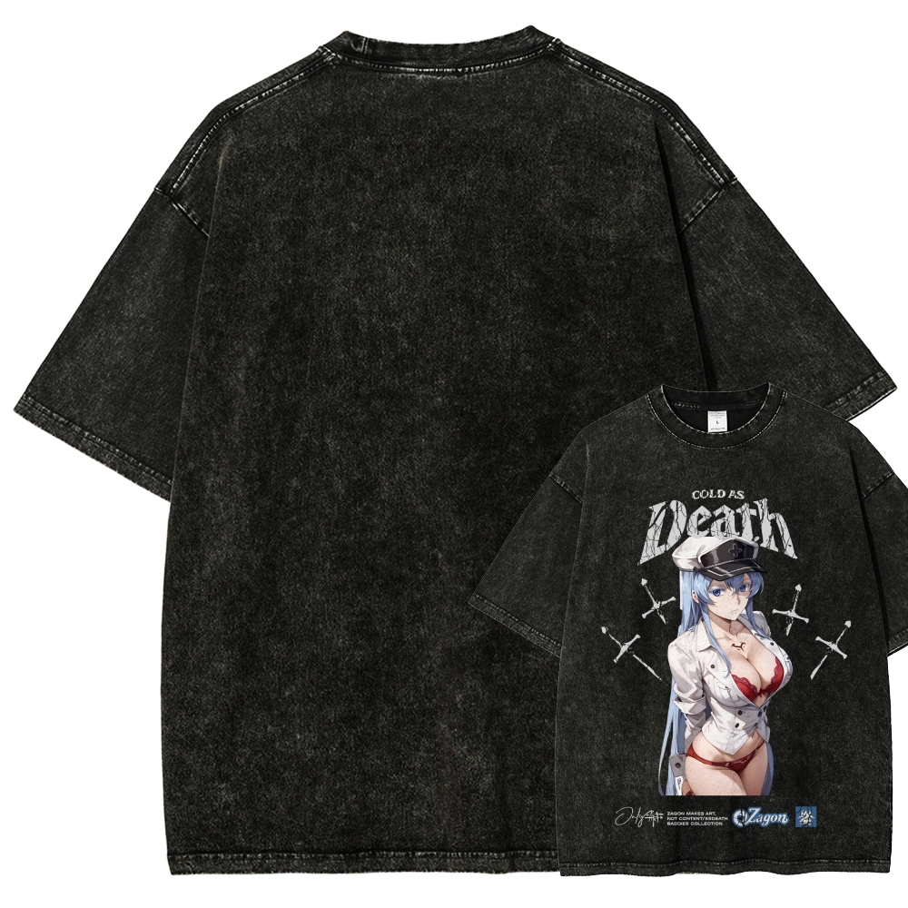 Akame ga Kill! Esdeath | Unisex Fit Washed T-Shirt