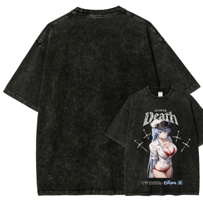 Akame ga Kill! Esdeath | Unisex Fit Washed T-Shirt