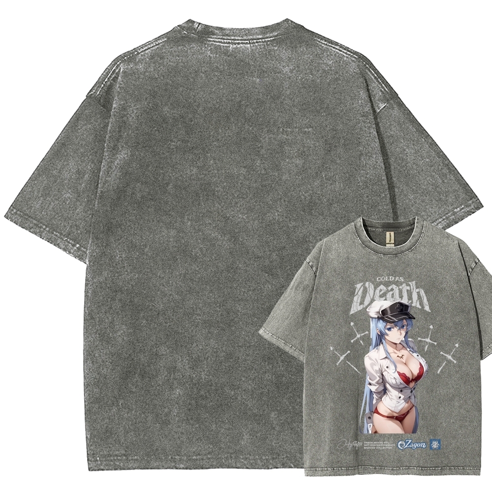 Akame ga Kill! Esdeath | Unisex Fit Washed T-Shirt