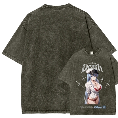 Akame ga Kill! Esdeath | Unisex Fit Washed T-Shirt