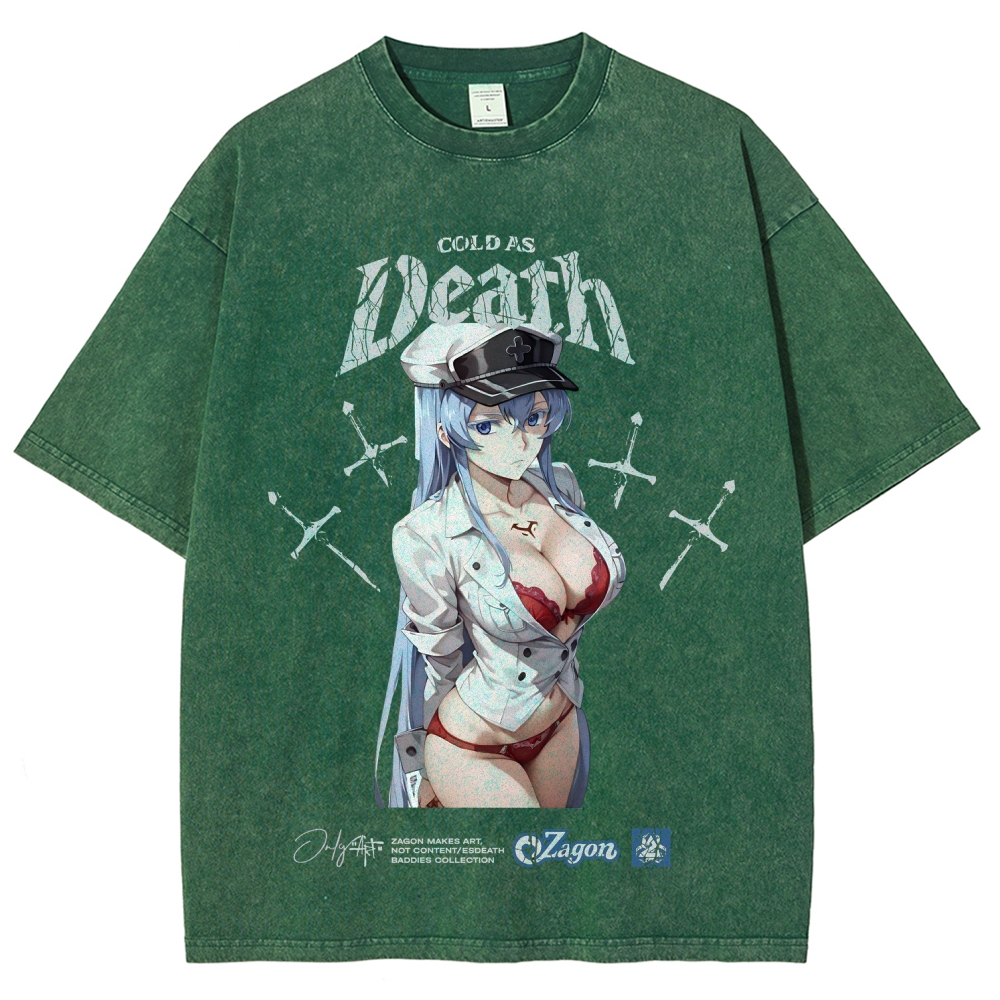 Akame ga Kill! Esdeath | Unisex Fit Washed T-Shirt