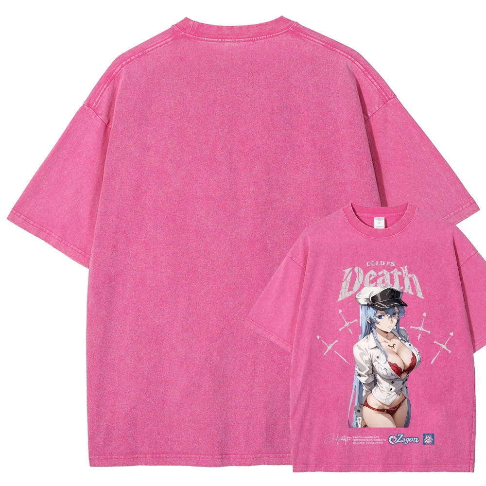 Akame ga Kill! Esdeath | Unisex Fit Washed T-Shirt
