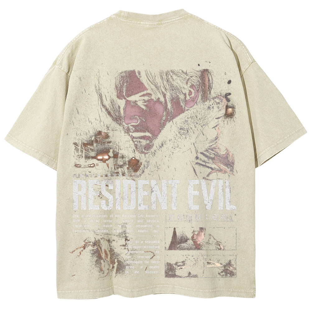 Resident Evil | Unisex Fit Washed T-Shirt