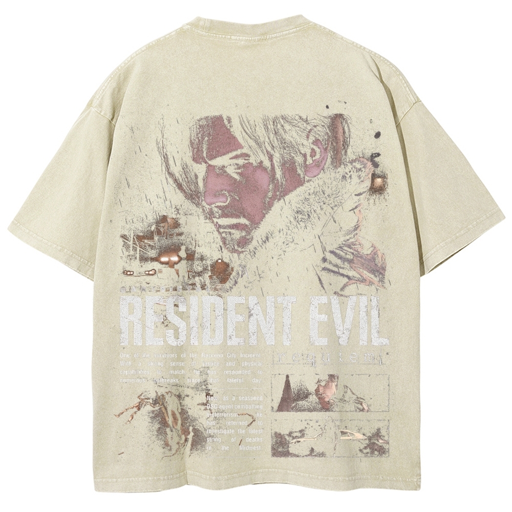 Resident Evil | Unisex Fit Washed T-Shirt