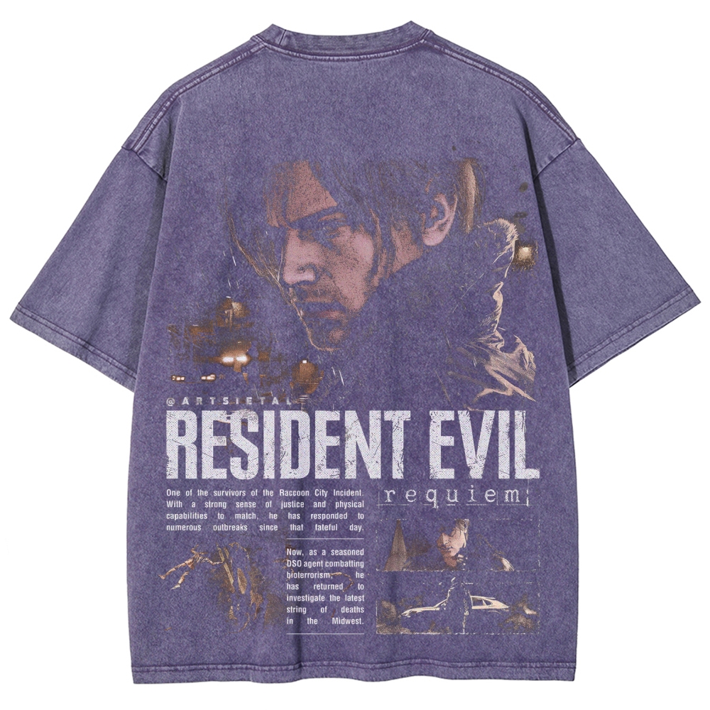 Resident Evil | Unisex Fit Washed T-Shirt