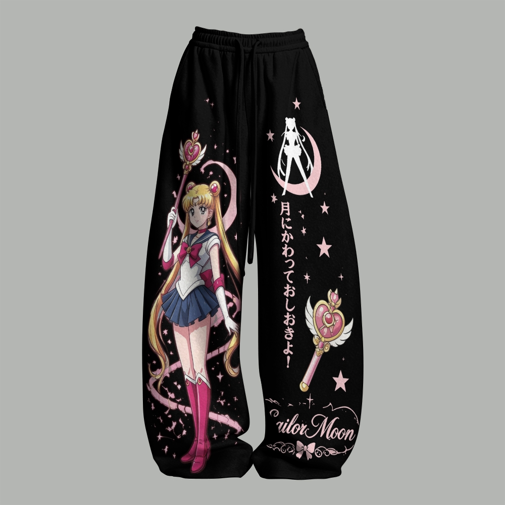 Sailor Moon Women T-Shirt  & Elasticated Trousers Two-Piece Set