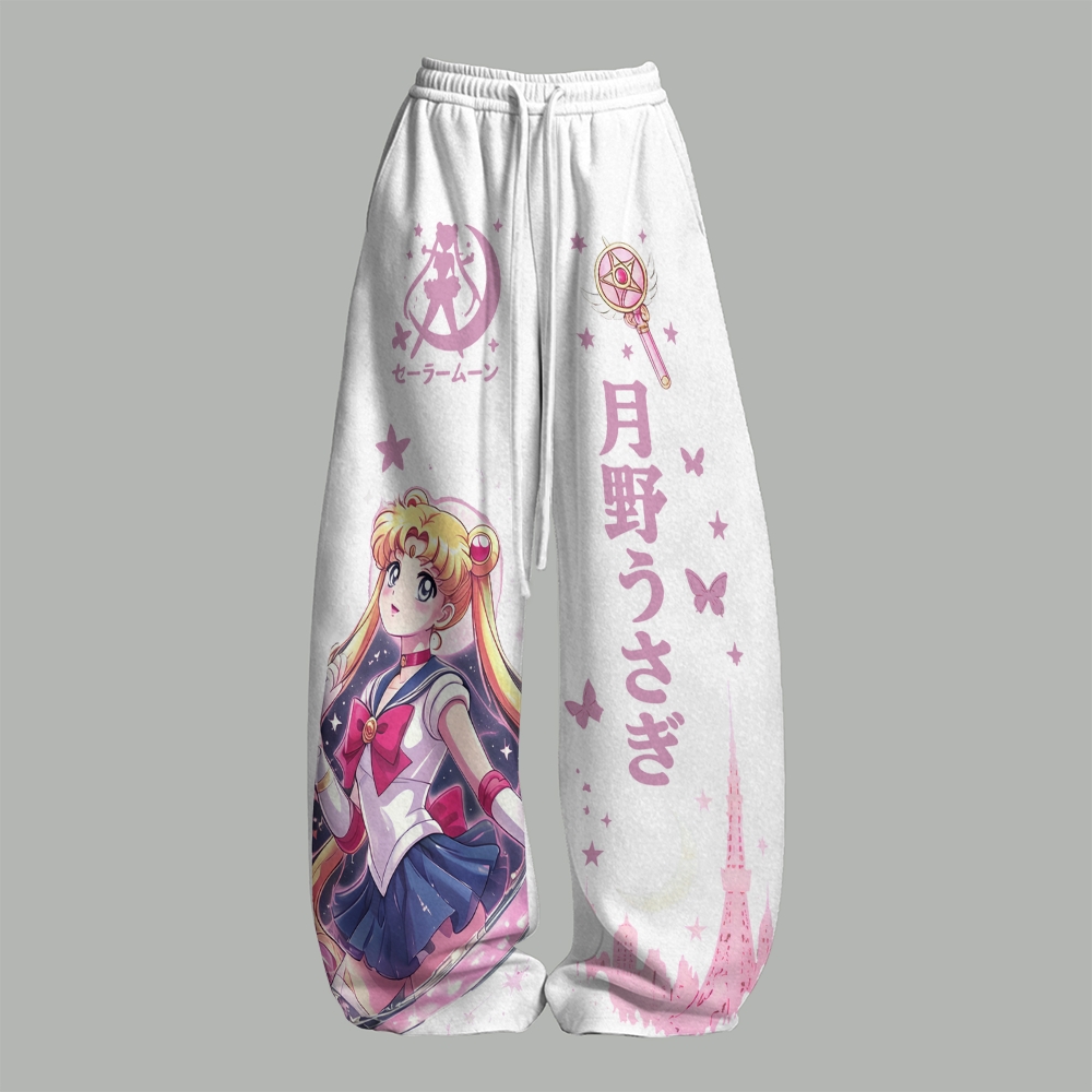 Sailor Moon Women T-Shirt  & Elasticated Trousers Two-Piece Set