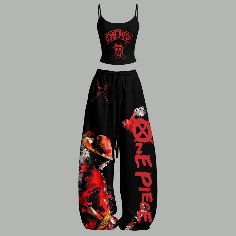 One Piece Top & Elasticated Trousers Two-Piece Set