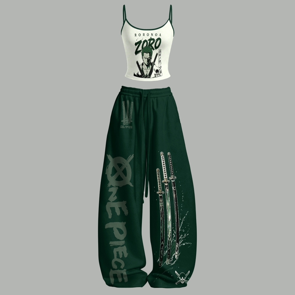 One Piece Top & Elasticated Trousers Two-Piece Set
