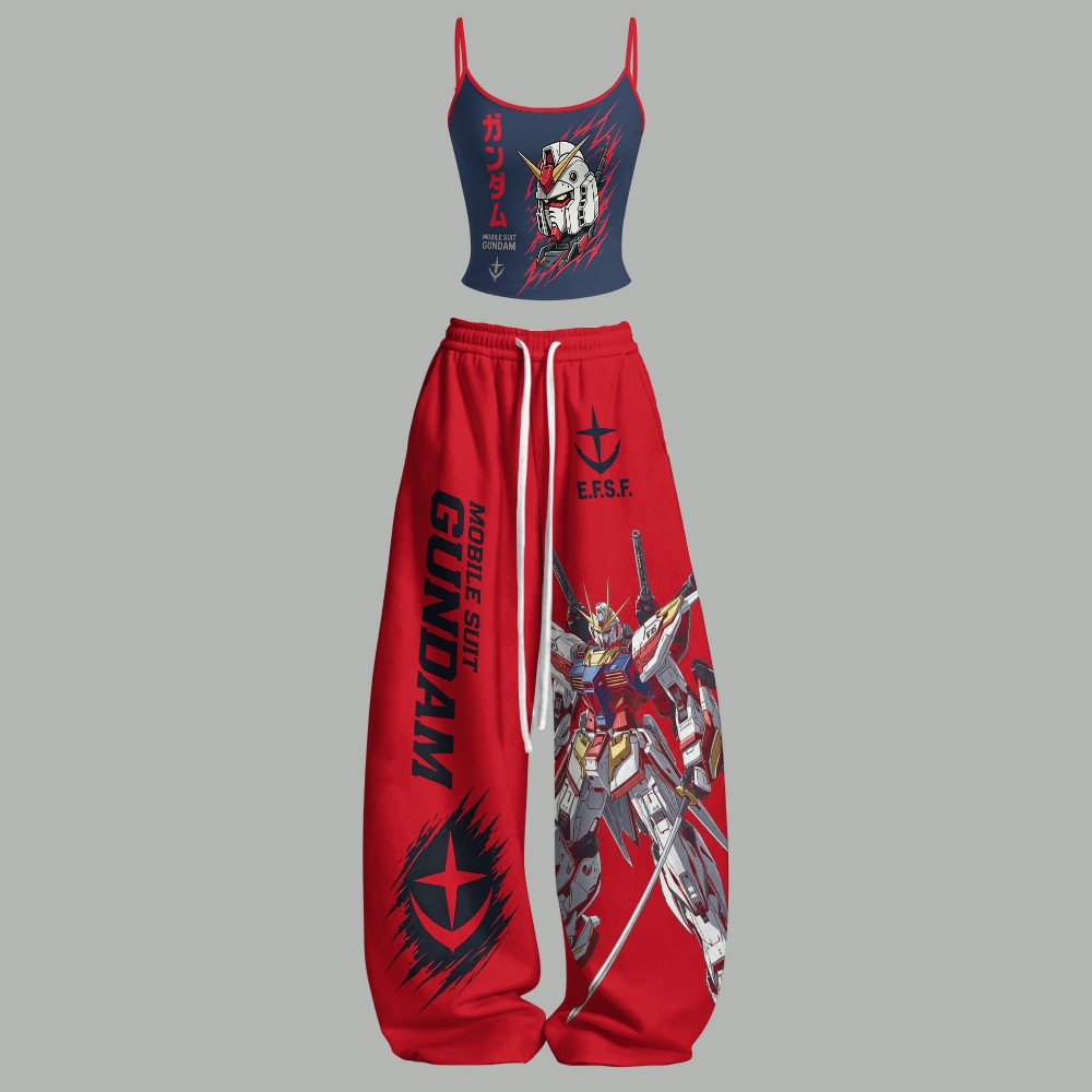 Top & Elasticated Trousers Two-Piece Set