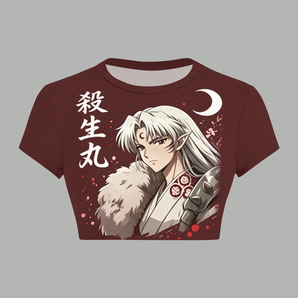 Inuyasha Women T-Shirt  & Elasticated Trousers Two-Piece Set