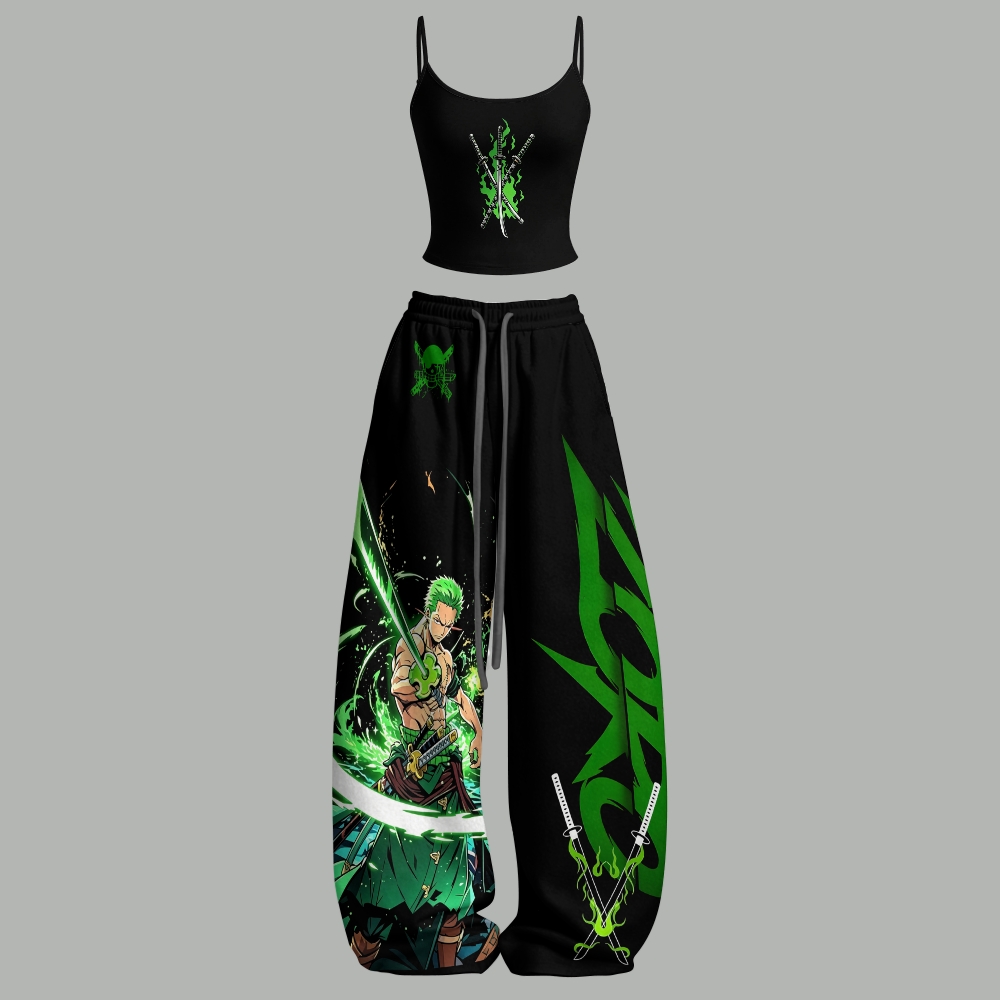 One Piece Top & Elasticated Trousers Two-Piece Set