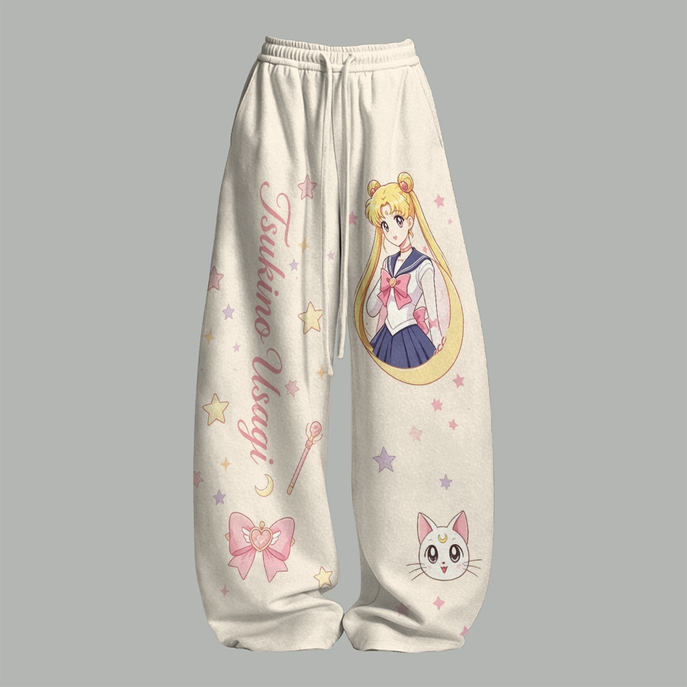 Sailor Moon Top & Elasticated Trousers Two-Piece Set