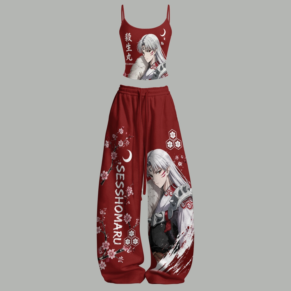 Inuyasha Top & Elasticated Trousers Two-Piece Set