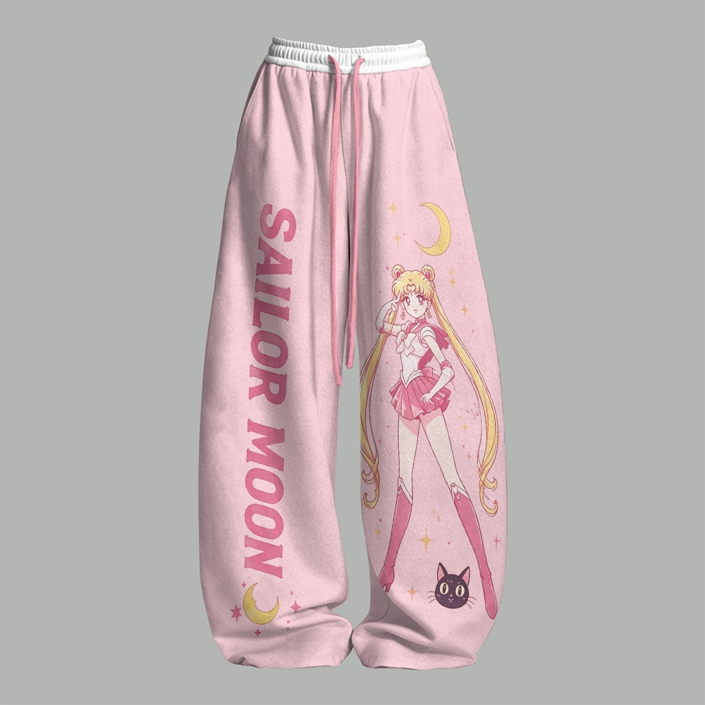 Sailor Moon Women T-Shirt  & Elasticated Trousers Two-Piece Set