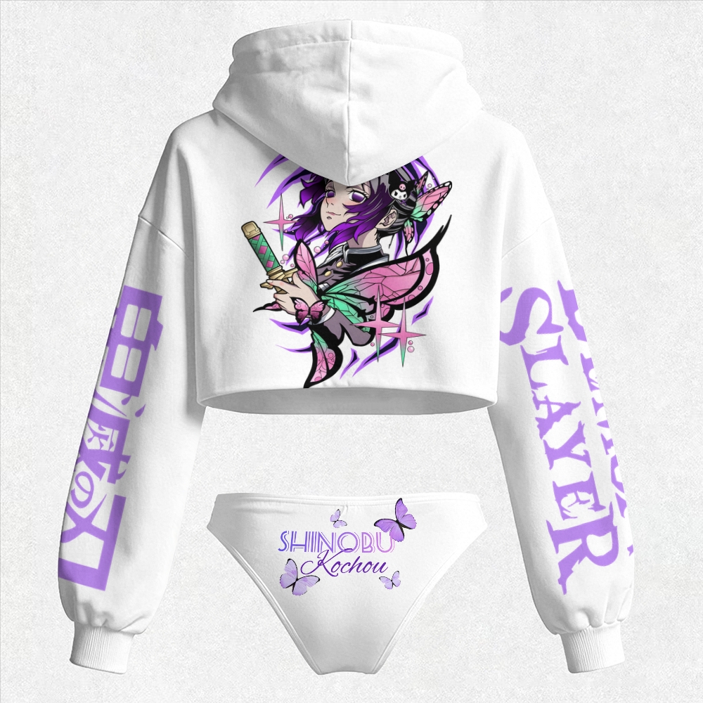 Demon Slayer Women's Hooded Thicken Suit Set