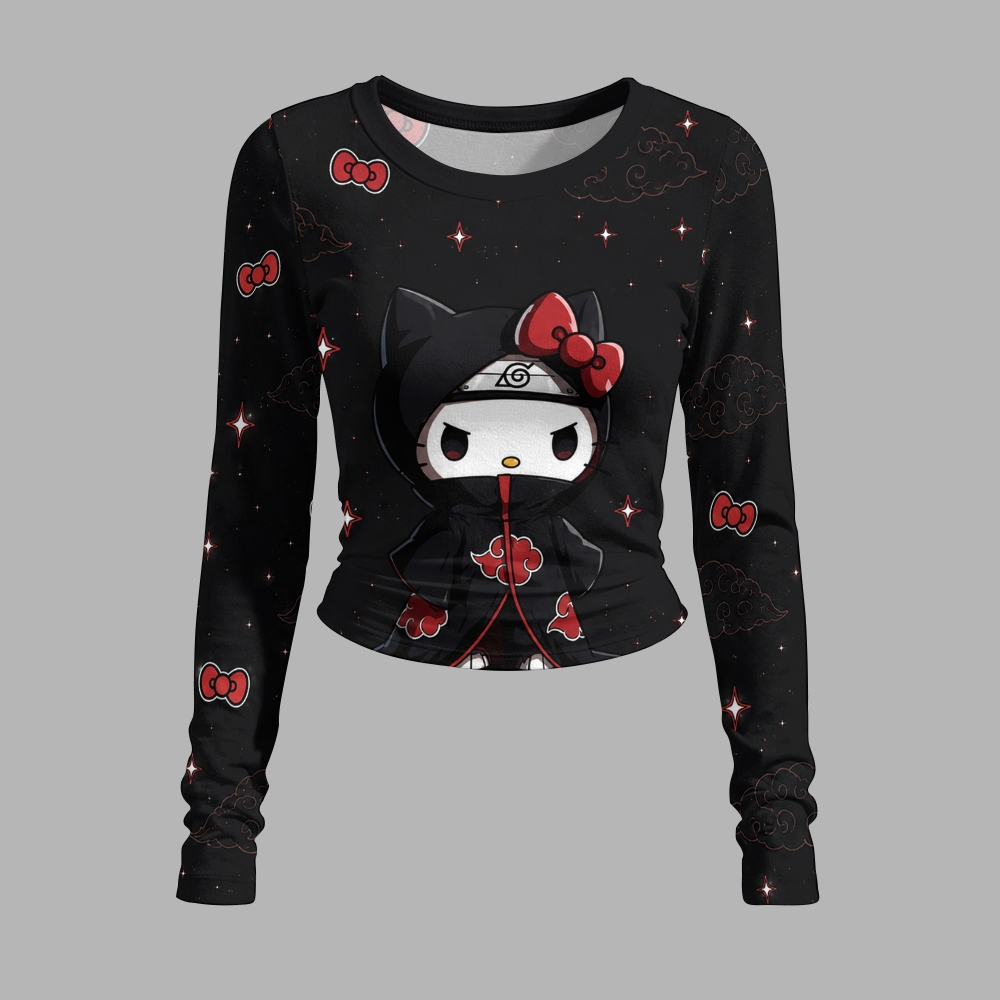 Hello Kitty Long-sleeved double-layer stretch pants set