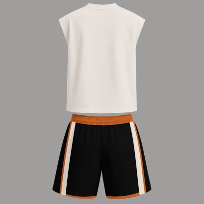 Dragon Ball Goku Sleeveless Tank Top & Shorts Two-Piece Streetwear Set