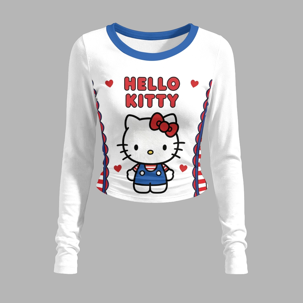 Hello Kitty Long-sleeved double-layer stretch pants set