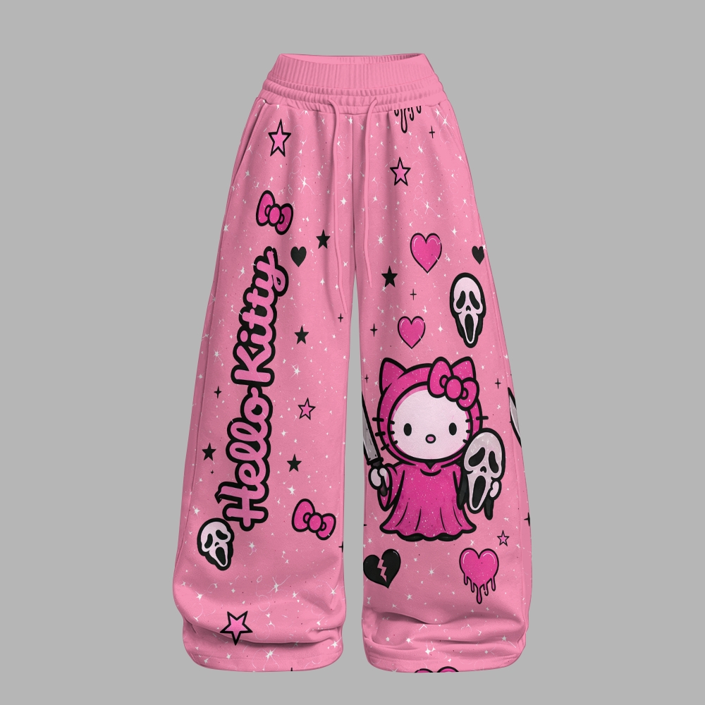 Hello Kitty Long-sleeved double-layer stretch pants set