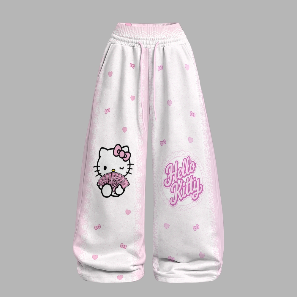 Hello Kitty Long-sleeved double-layer stretch pants set
