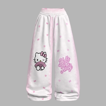 Hello Kitty Long-sleeved double-layer stretch pants set