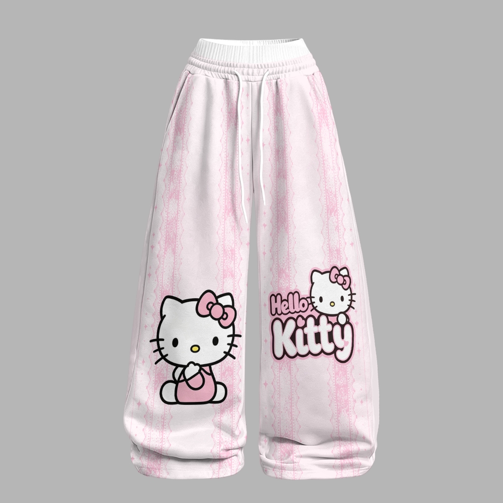Hello Kitty Long-sleeved double-layer stretch pants set