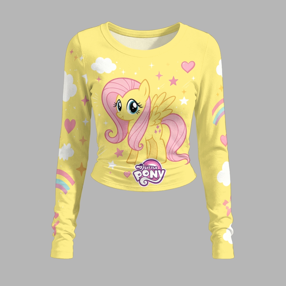 My Little Pony Long-sleeved double-layer stretch pants set