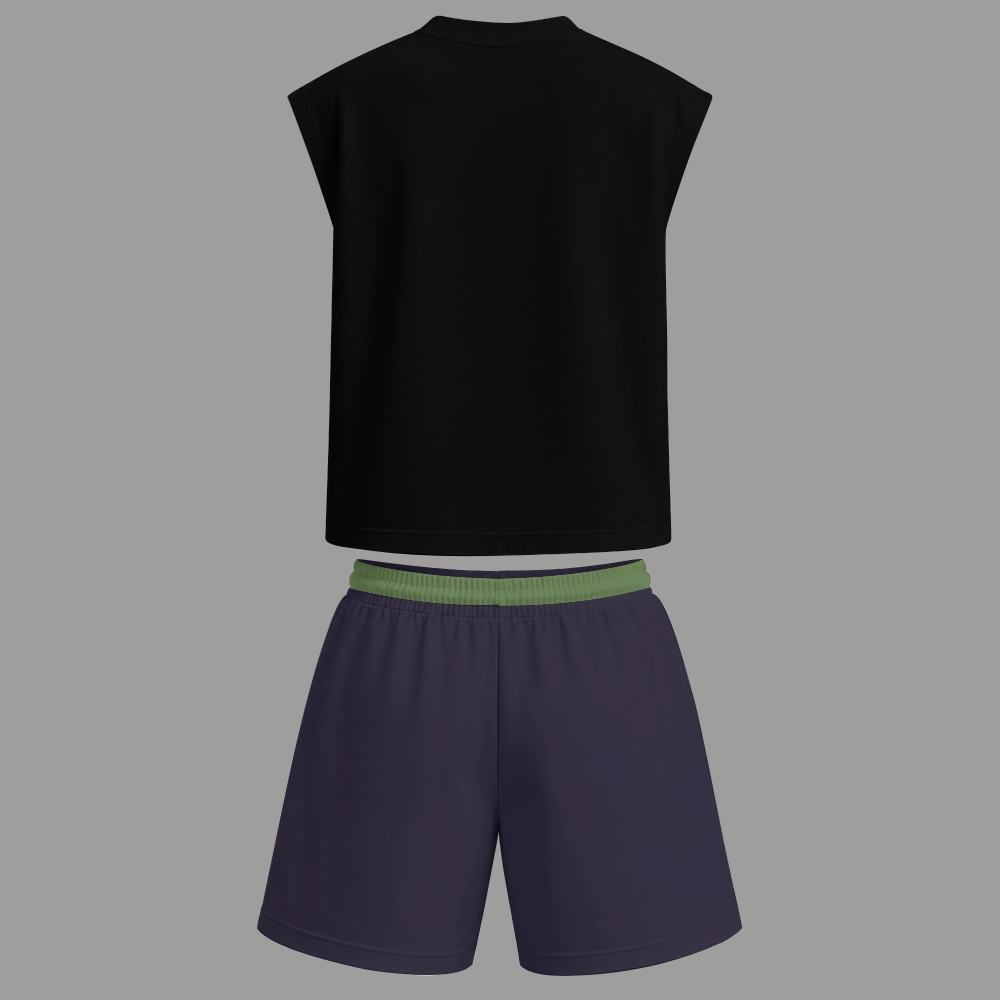 Dragon Ball Piccolo Sleeveless Tank Top & Shorts Two-Piece Streetwear Set