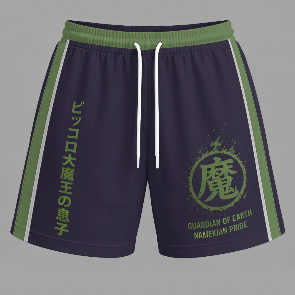 Dragon Ball Piccolo Sleeveless Tank Top & Shorts Two-Piece Streetwear Set