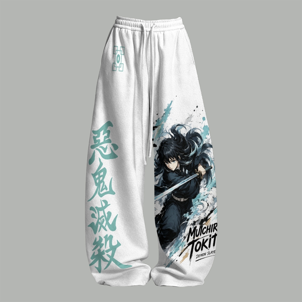 Demon Slayer Top & Elasticated Trousers Two-Piece Set