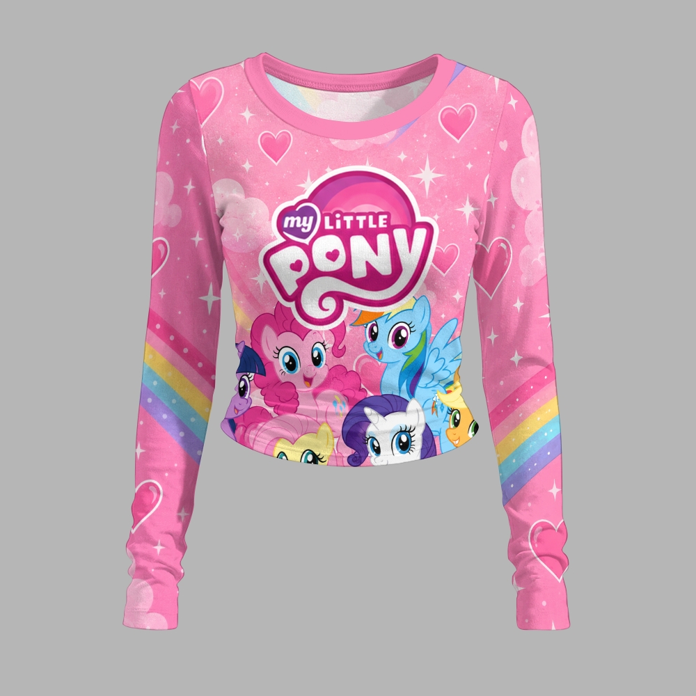 My Little Pony Long-sleeved double-layer stretch pants set
