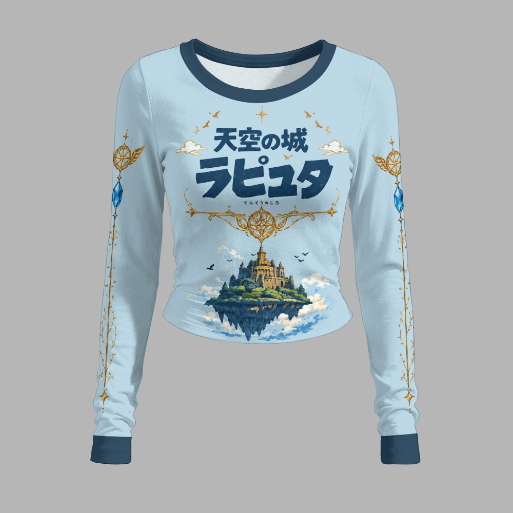 Howl's Moving Castle Long-Sleeved Double-Layer Stretch Pants Set