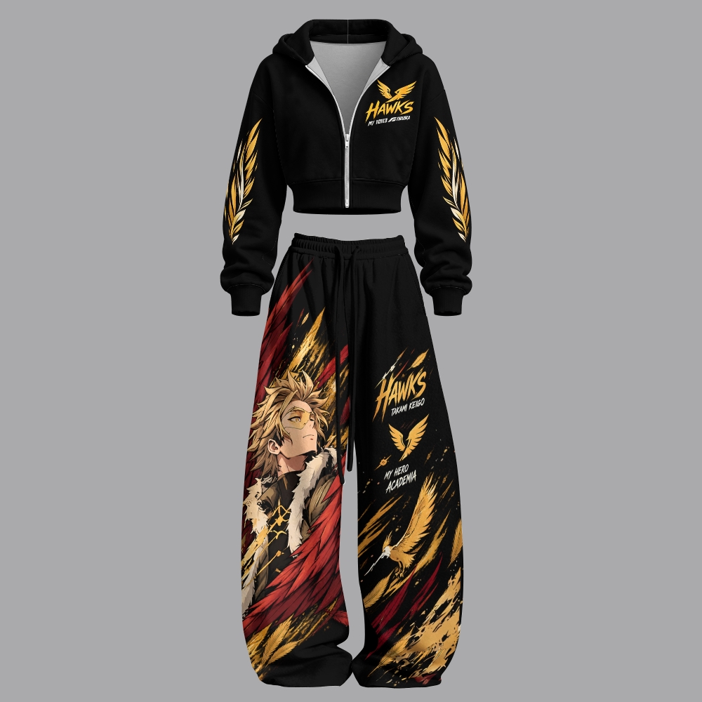 My Hero Academia - Unisex Loose-Short zip-up sweatshirt set