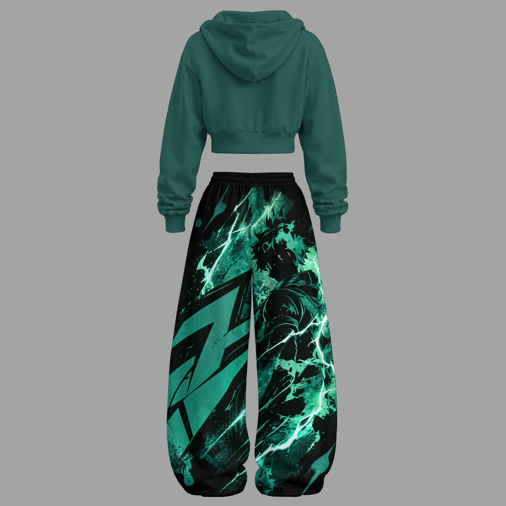 My Hero Academia - Unisex Loose-Short zip-up sweatshirt set