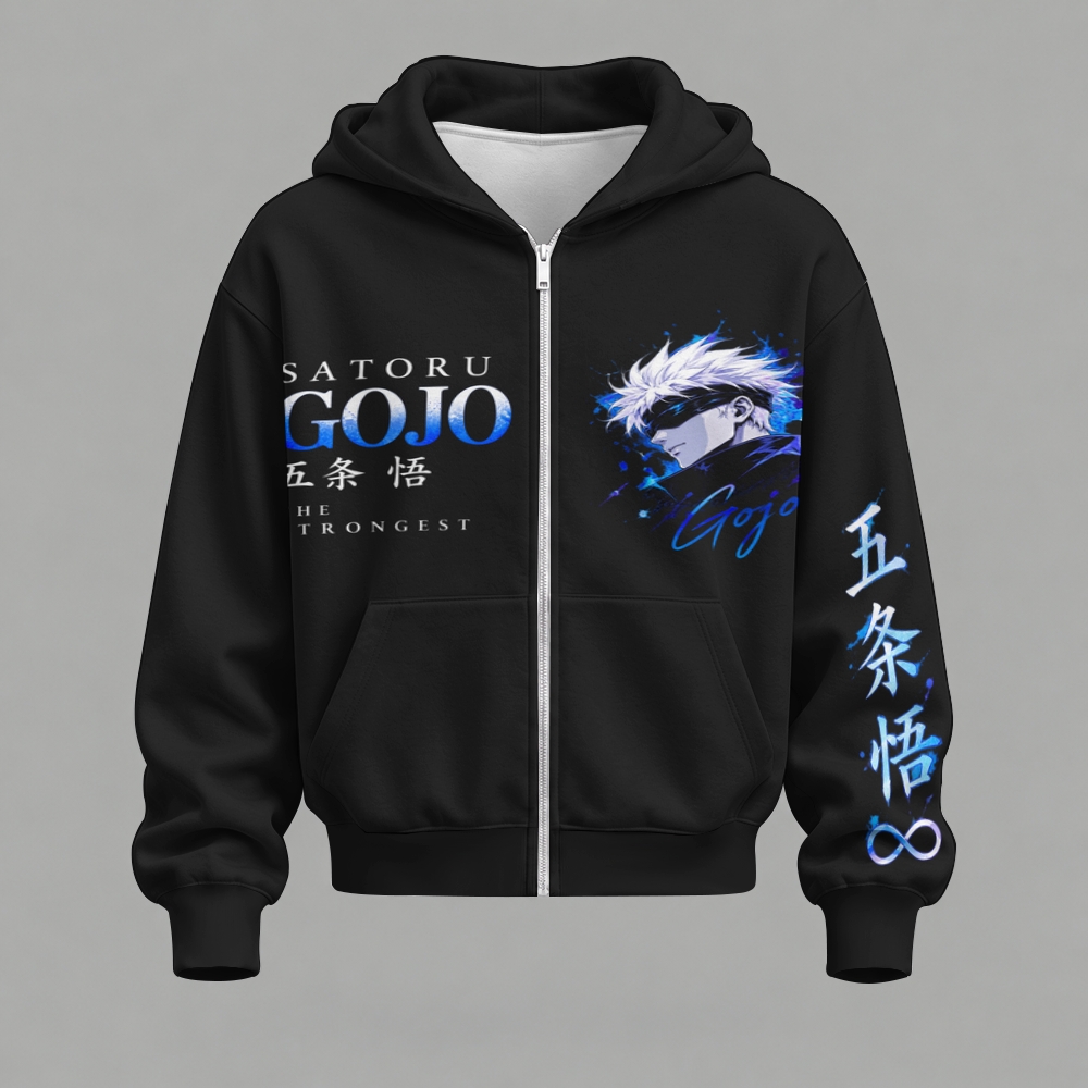 Jujutsu Kaisen Satoru Gojo - Unisex Zipper Hooded Sweatshirt Set