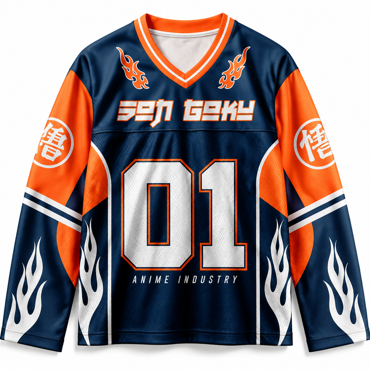 Dragon Ball Z Unisex Anime Football Long-sleeveless Jersey