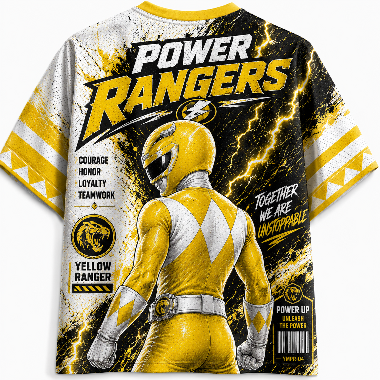 Power Ranger Yellow Anime Jersey