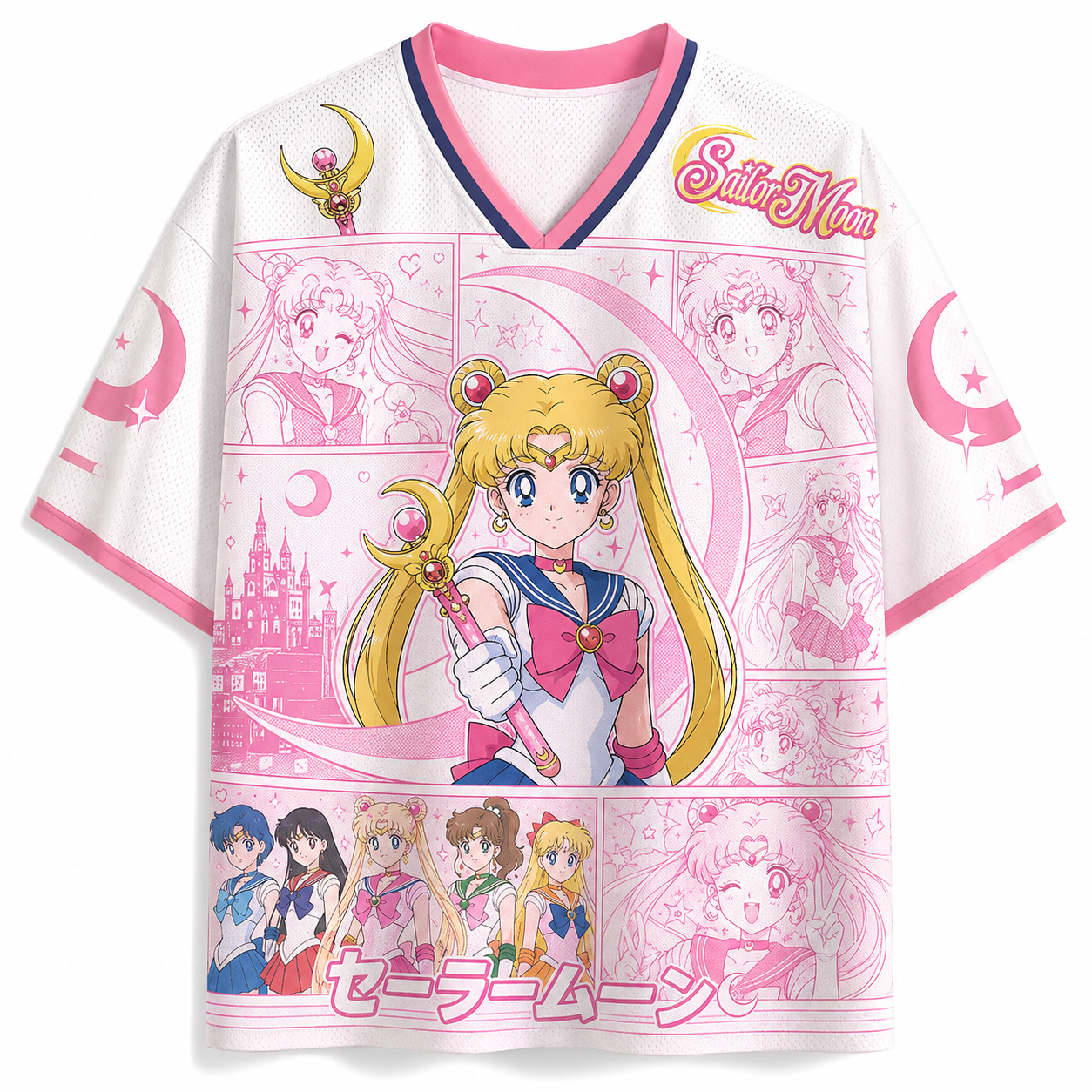 Sailor Moon Anime Football T-shirt Jersey 
