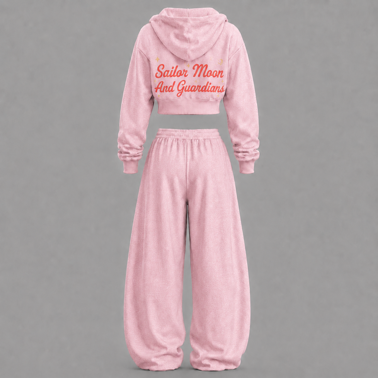Sailor Moon-Short zip-up sweatshirt set