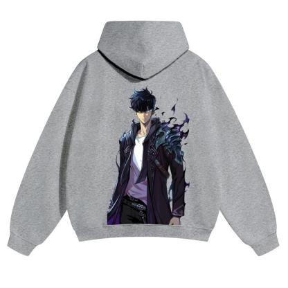  Unisex Vintage Washed cotton Hoodies | Solo Leveling 