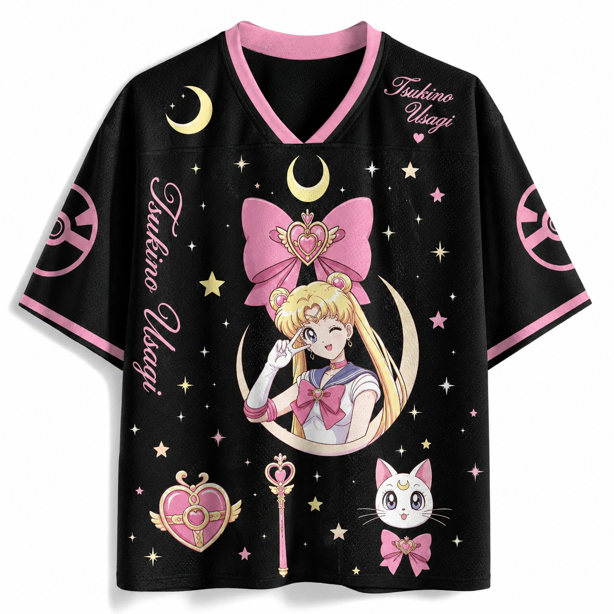 Sailor Moon Anime Football T-shirt Jersey 