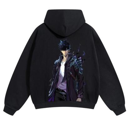  Unisex Vintage Washed cotton Hoodies | Solo Leveling 