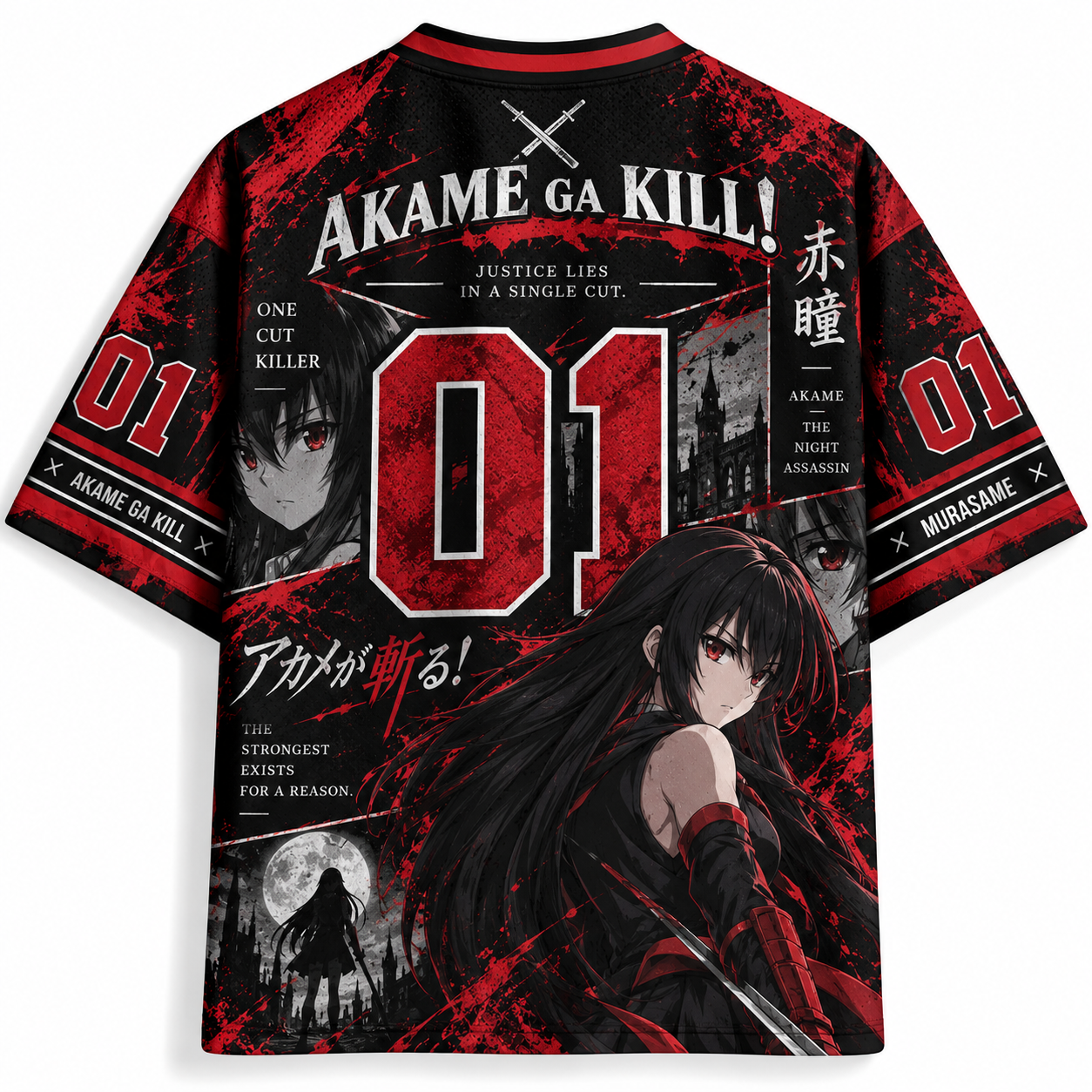 Akame Ga Kill Anime Football Jersey