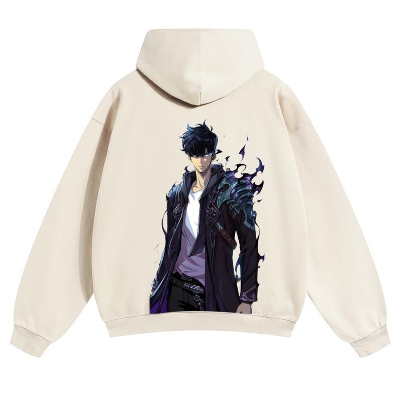  Unisex Vintage Washed cotton Hoodies | Solo Leveling 