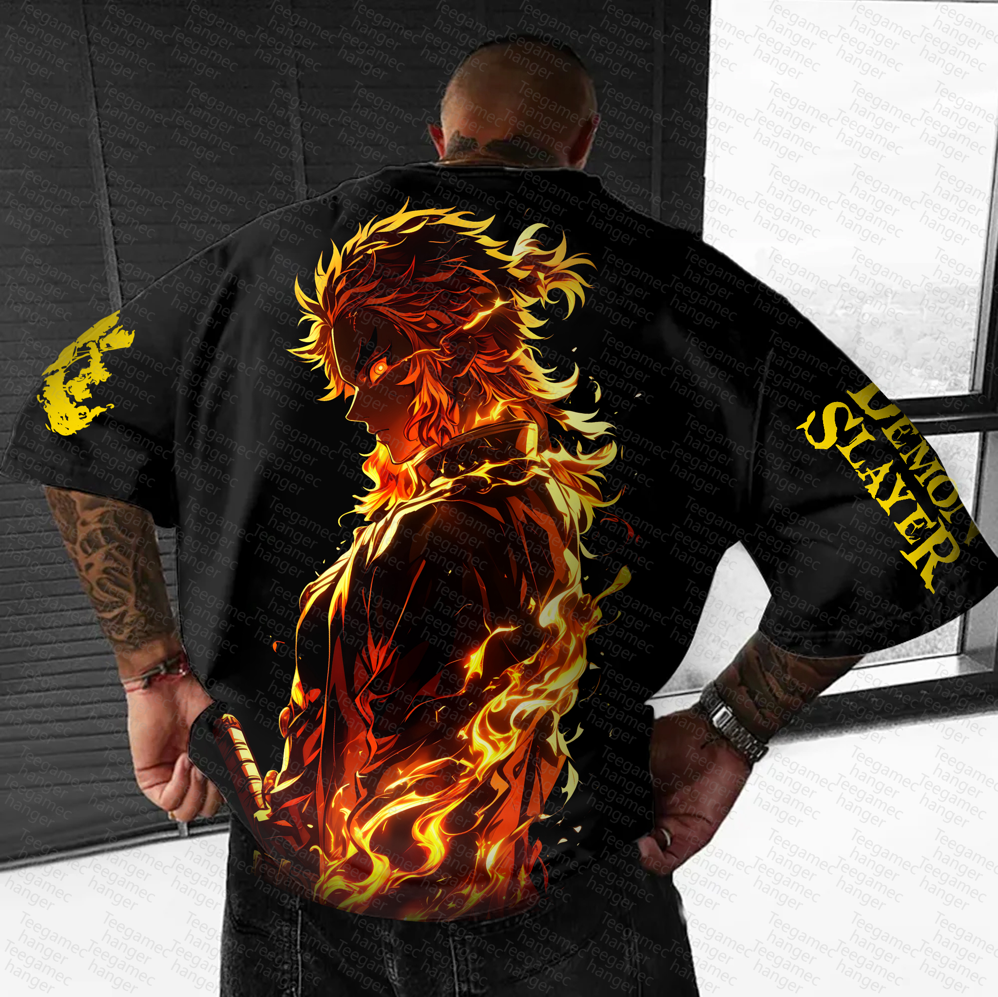 Demon Slayer Unisex   Anime Inspired Vintage T-Shirt