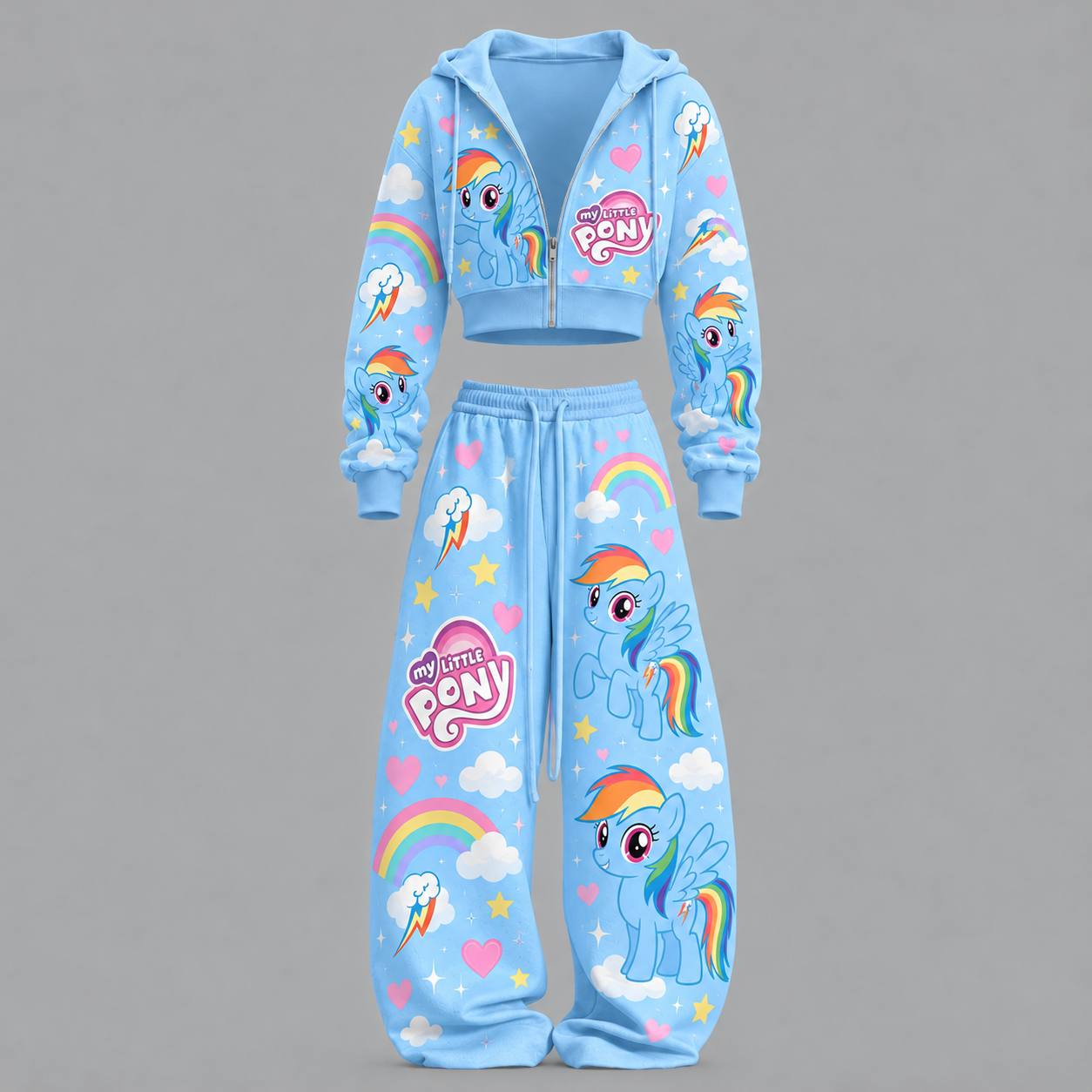 My Little Pony -Short zip-up sweatshirt set