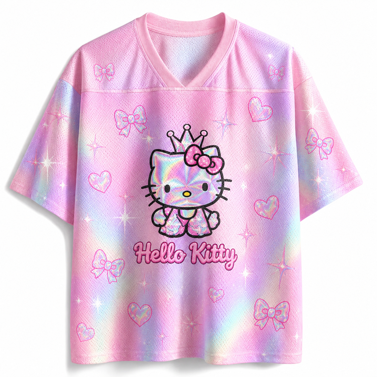 Hello Kitty Cute Anime Football T-shirt Jersey 