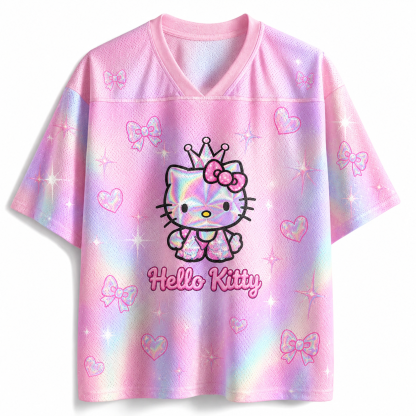 Hello Kitty Cute Anime Football T-shirt Jersey 
